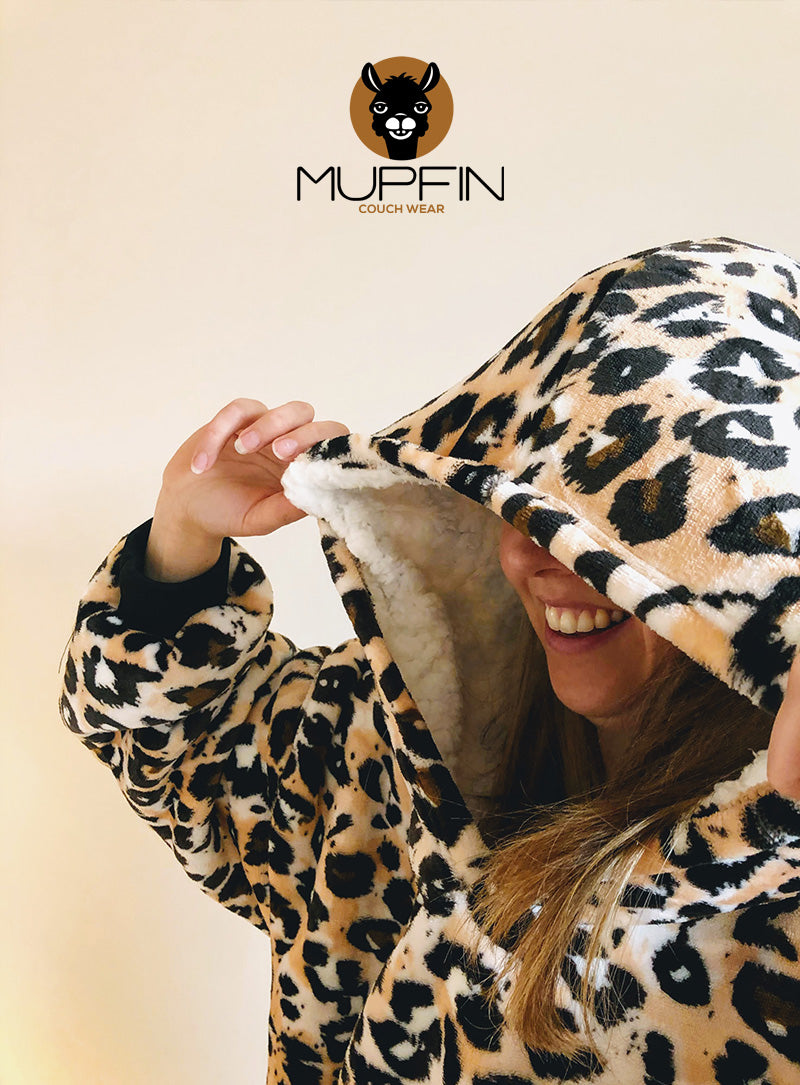 Mupfin oversized hoodie Deluxe - Panter